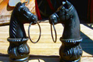 Cast Iron Black Horse Heads