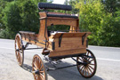 Horse Drawn White Acrylic Hearse