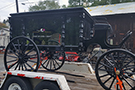 Horse Drawn Antique Black Acrylic Hearse For Sale