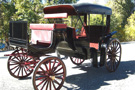 Horse Drawn Victoria Black Carriage