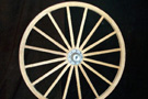 Small Decorator Wooden Wagon Wheels